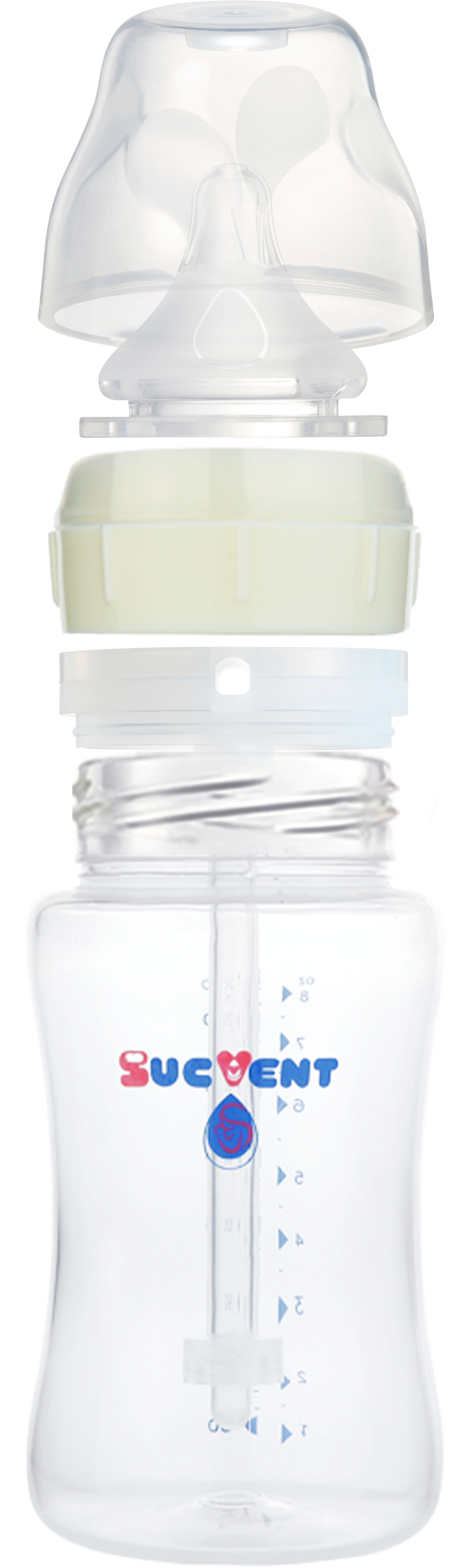 SUCVENT Anti-Choking & Anti-Colic PP Baby Bottle 240ml