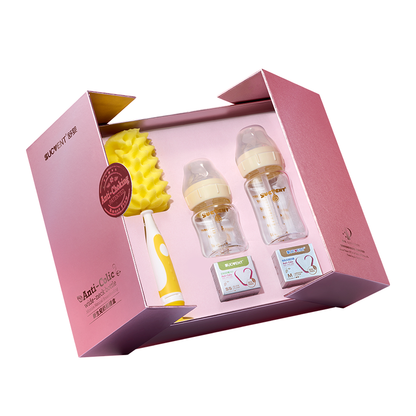 SUCVENT Anti-choking & Anti-Colic Baby Bottle Newborn Gift Set
