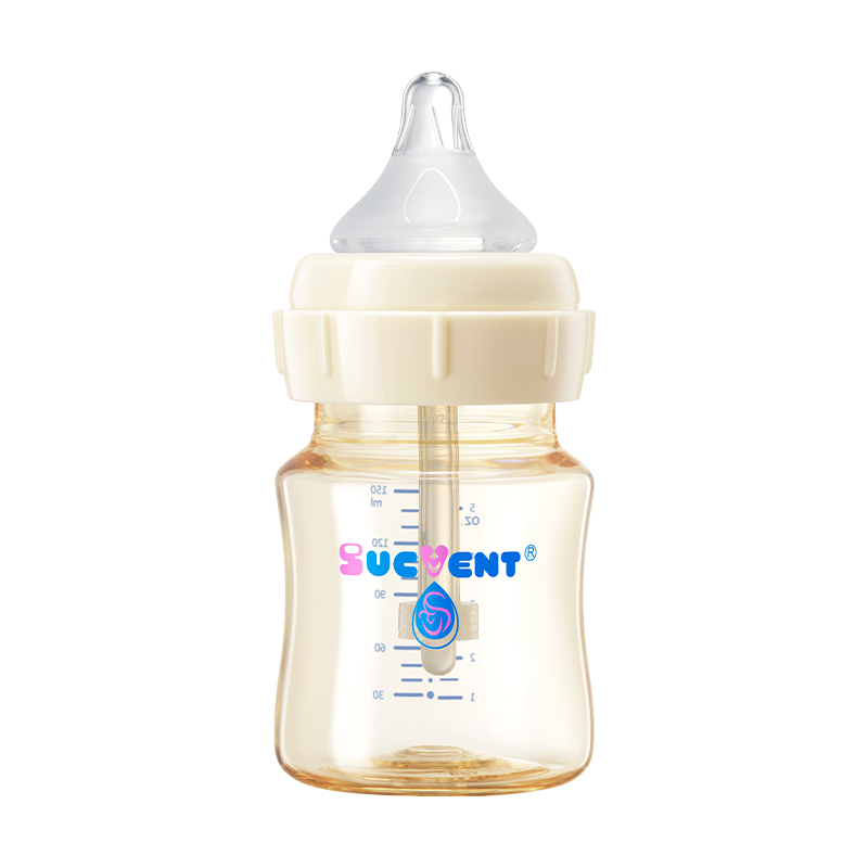 SUCVENT Anti-Choking & Anti-Colic PPSU Baby Bottle 150ml with S Nipple (1-3 Months)
